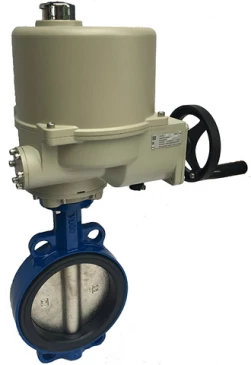 Затвор дисковый поворотный ABRA Ду50 Ру16 BUV-VF826D, межфланцевый, корпус - чугун, диск - чугун, с электроприводом, EPDM в Ставрополе