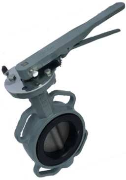 Затвор дисковый поворотный ABRA Ду200 Ру16 BUV-VF863D, межфланцевый, корпус - чугун, диск - нержавеющая сталь, рукоятка, NBR в Ставрополе