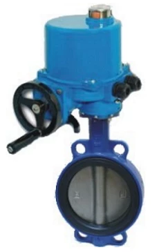 Затвор дисковый поворотный ABRA Ду32 Ру16 BUV-VF863D, межфланцевый, корпус - чугун, диск - нержавеющая сталь, с электроприводом, NBR в Ставрополе