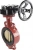 Затвор дисковый поворотный ABRA Ду450 Ру16 BUV-VF843D, межфланцевый, корпус - чугун, диск - бронза, редуктор, NBR в Ставрополе