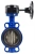Затвор дисковый поворотный ABRA Ду450 Ру16 BUV-VF826D, межфланцевый, корпус - чугун, диск - чугун, редуктор, EPDM в Ставрополе